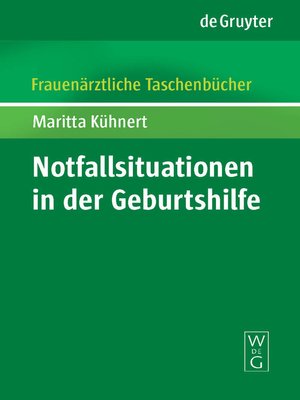 cover image of Notfallsituationen in der Geburtshilfe